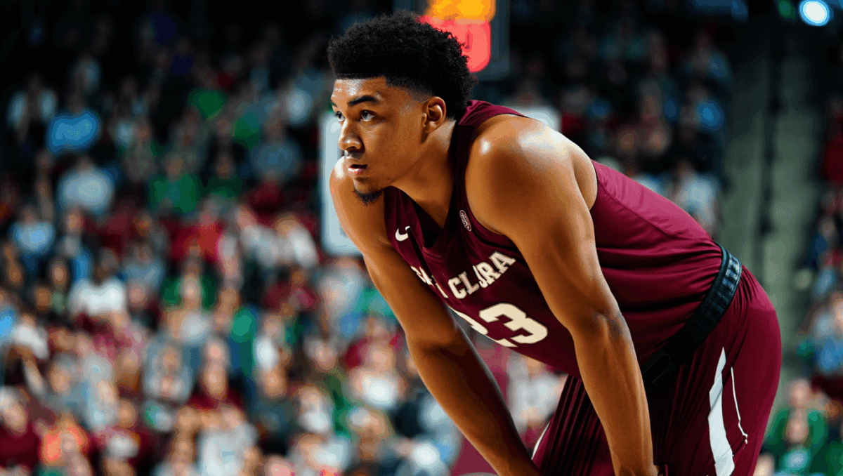 Santa Clara basketball battles North Texas in tight halftime matchup, Broncos trail by 4 in Kaiser Permanente Arena clash tonight
