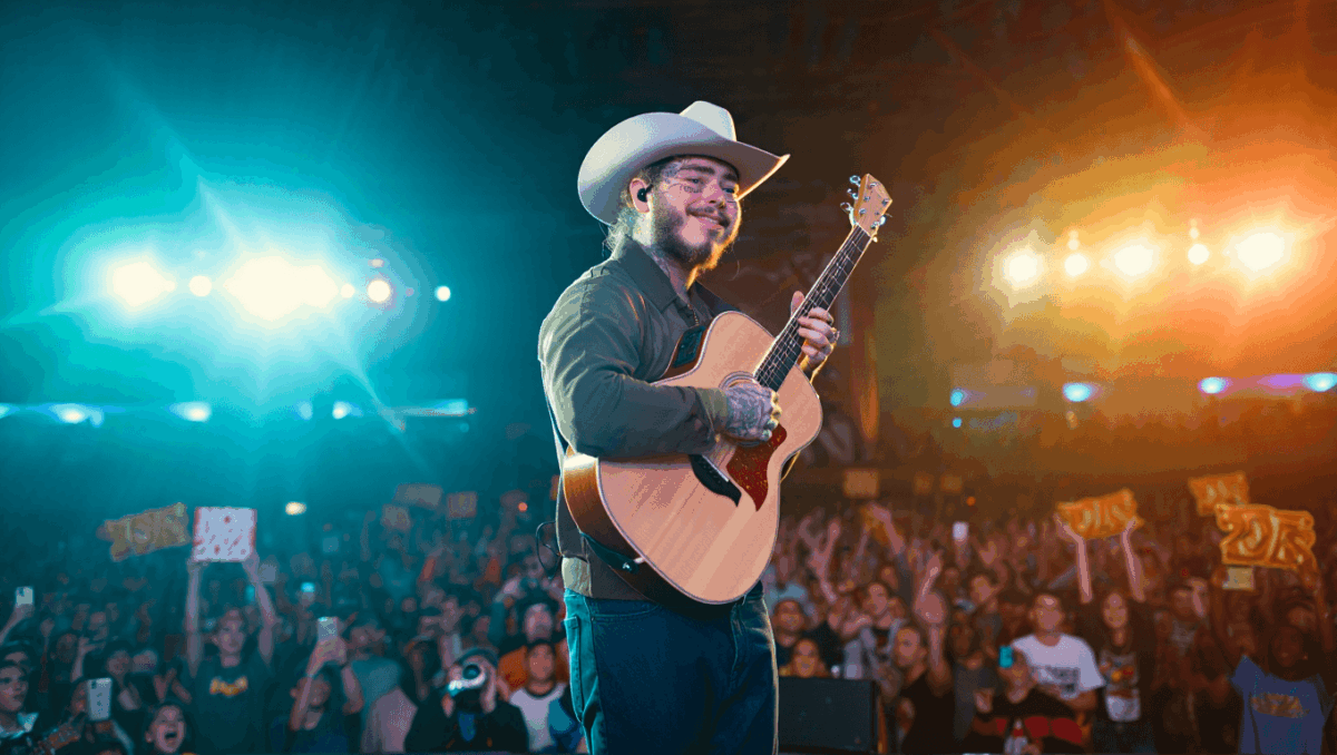 Post Malone rings in 2026 with 'That's My Story' at New Year's Rockin' Eve, teases plans for two new albums next year