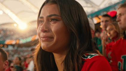 Abella Danger ESPN cameras cut to Miami superfan during national championship game broadcast
