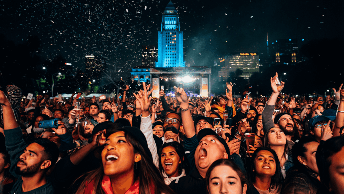 New years countdown california welcomes 2026 with LA's largest free celebration as thousands fill Grand Park