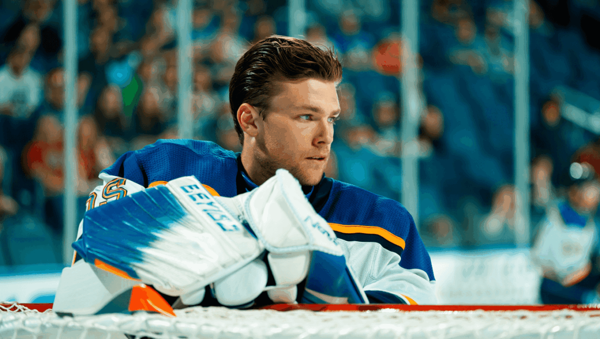 Blues face Mammoth tonight in Central Division matchup, series tied 1-1