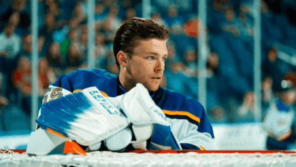 Blues face Mammoth tonight in Central Division matchup, series tied 1-1