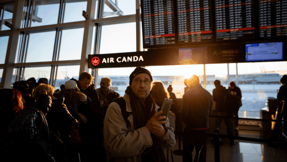 Air Canada faces massive travel chaos as 643 flights delayed and 76 cancelled by severe winter storms hitting Canada today