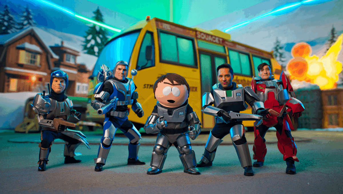 South Park drops into Fortnite this Friday with 5-player Quints mode, free mini pass, and Cartman's Awesom-O mech