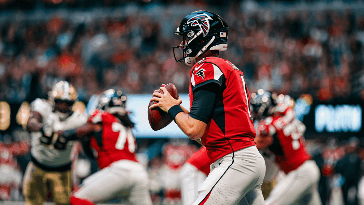 Falcons game today against Saints decides NFC South division winner, kickoff underway at Mercedes-Benz Stadium