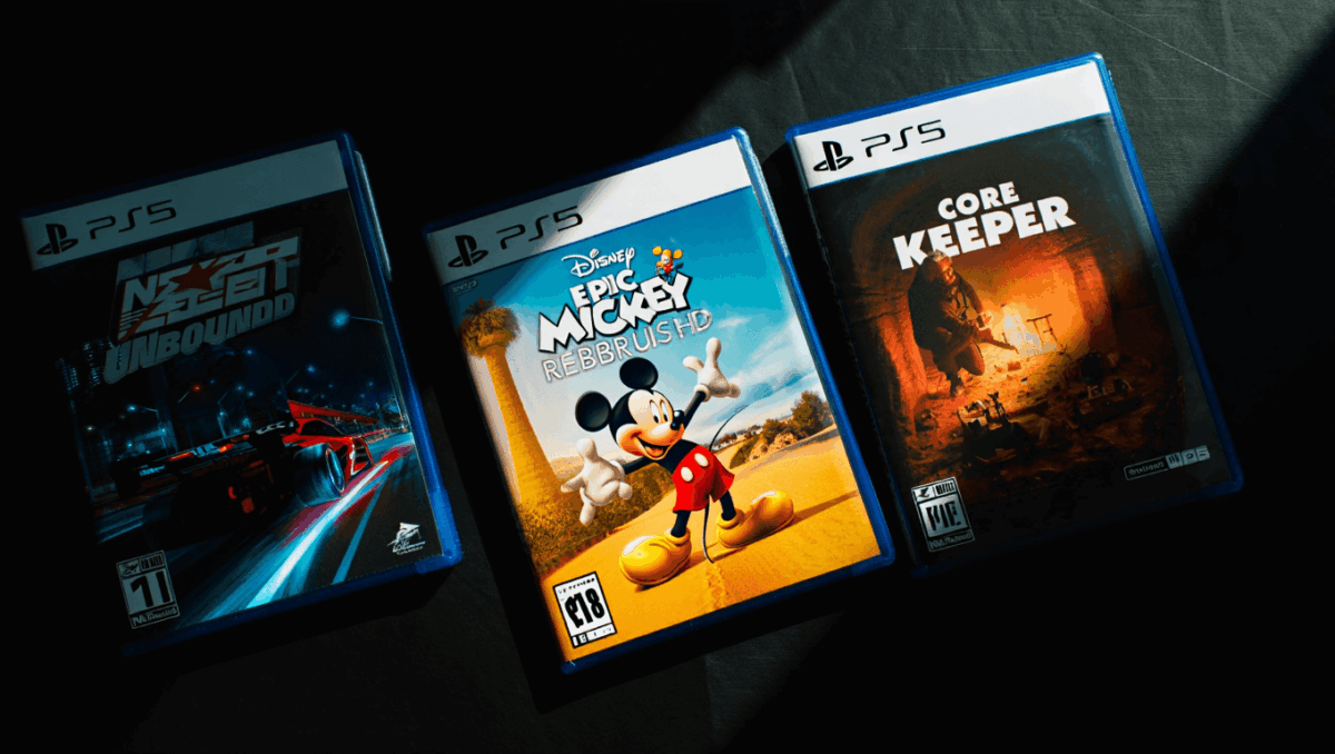 PlayStation Plus monthly games drop Need for Speed Unbound, Disney Epic Mickey: Rebrushed, Core Keeper
