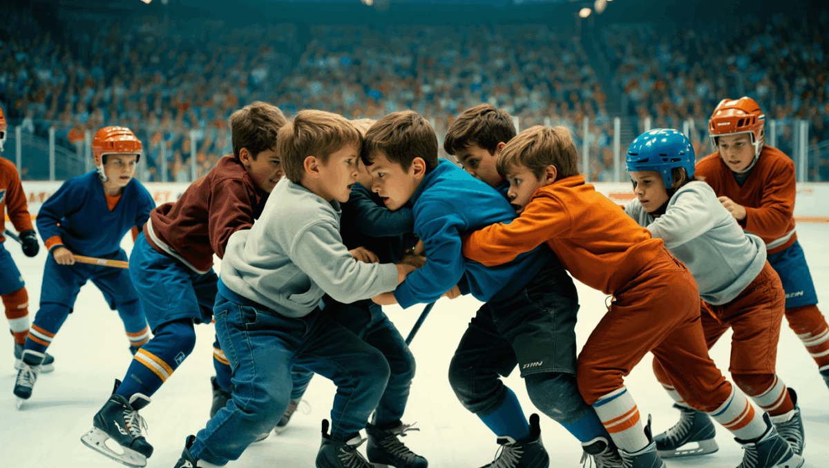 Youth hockey brawl erupts during AHL intermission, 8-year-olds throw punches