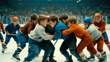 Youth hockey brawl erupts during AHL intermission, 8-year-olds throw punches