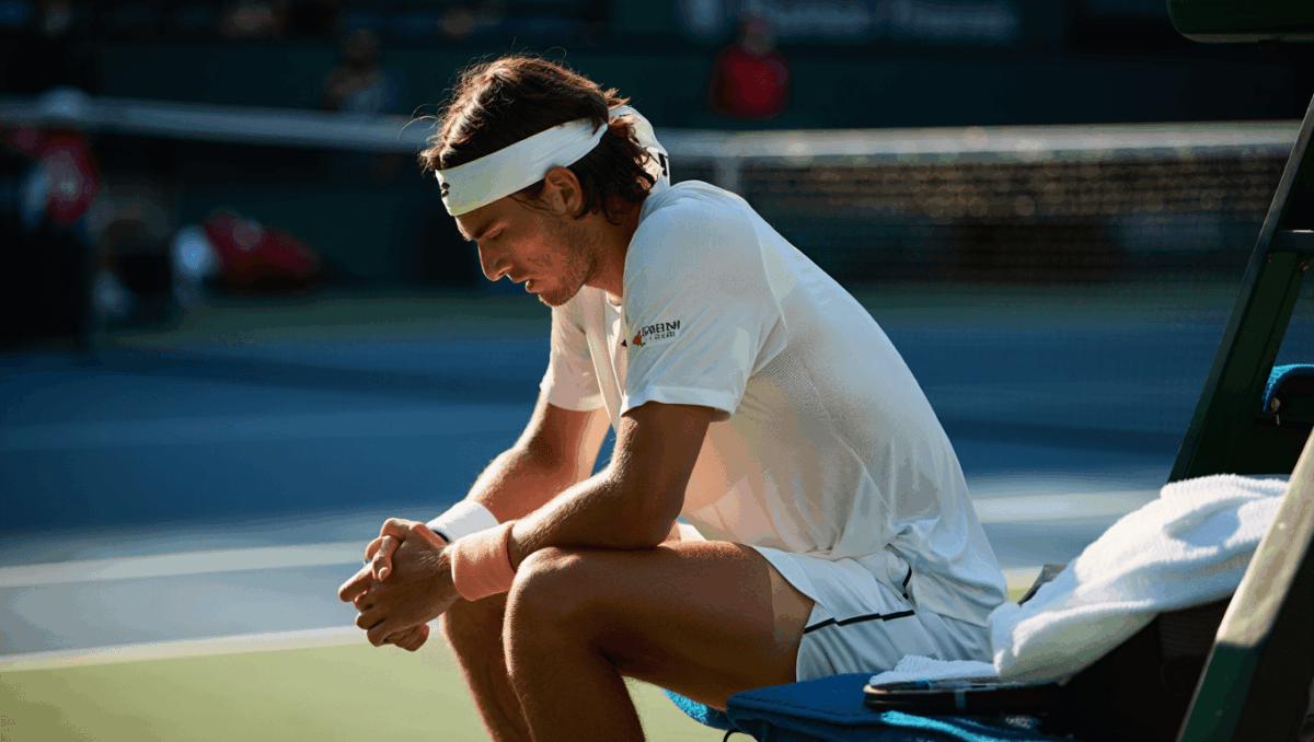 Alexander Blockx loses 6-3, 3-6, 6-3, 6-4 to Faria in first Grand Slam
