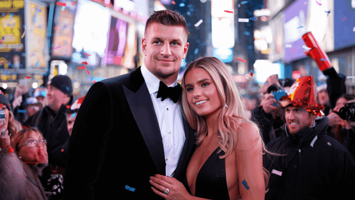 Rob Gronkowski celebrates New Year's Eve with longtime girlfriend Camille Kostek as marriage speculation continues
