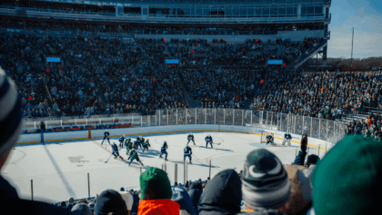 Penn State hockey faces No. 2 Michigan State tonight at Beaver Stadium for outdoor showdown