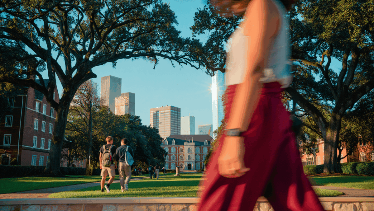 Rice University sits in the heart of Houston next to Texas Medical Center with 300-acre campus
