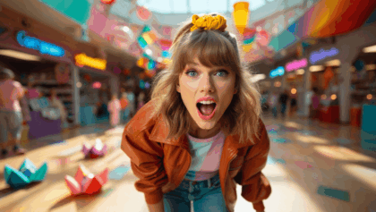 Taylor Swift Opalite video drops with star-studded 90s cast