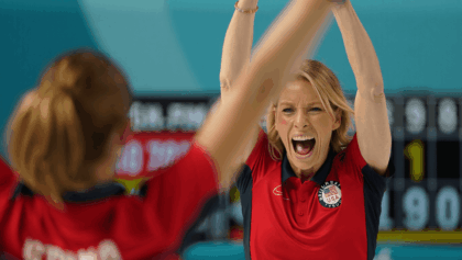 US women's curling team defeats Canada 9-8 in historic Olympic victory