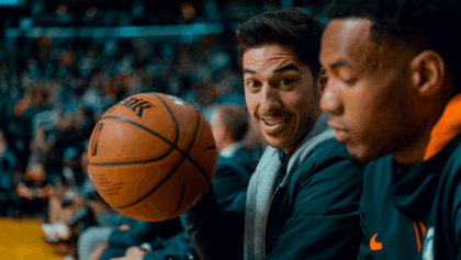 Druski shares fun moment with Caleb Williams at celebrity 3PT contest