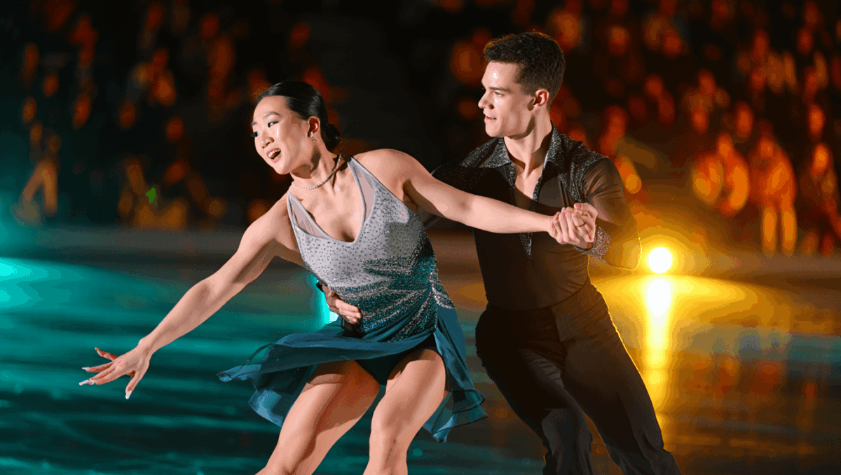 Madison Chock and Evan Bates win silver in ice dance last night