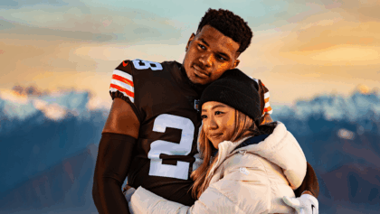 Myles Garrett girlfriend Chloe Kim sets for Olympics as he cheers