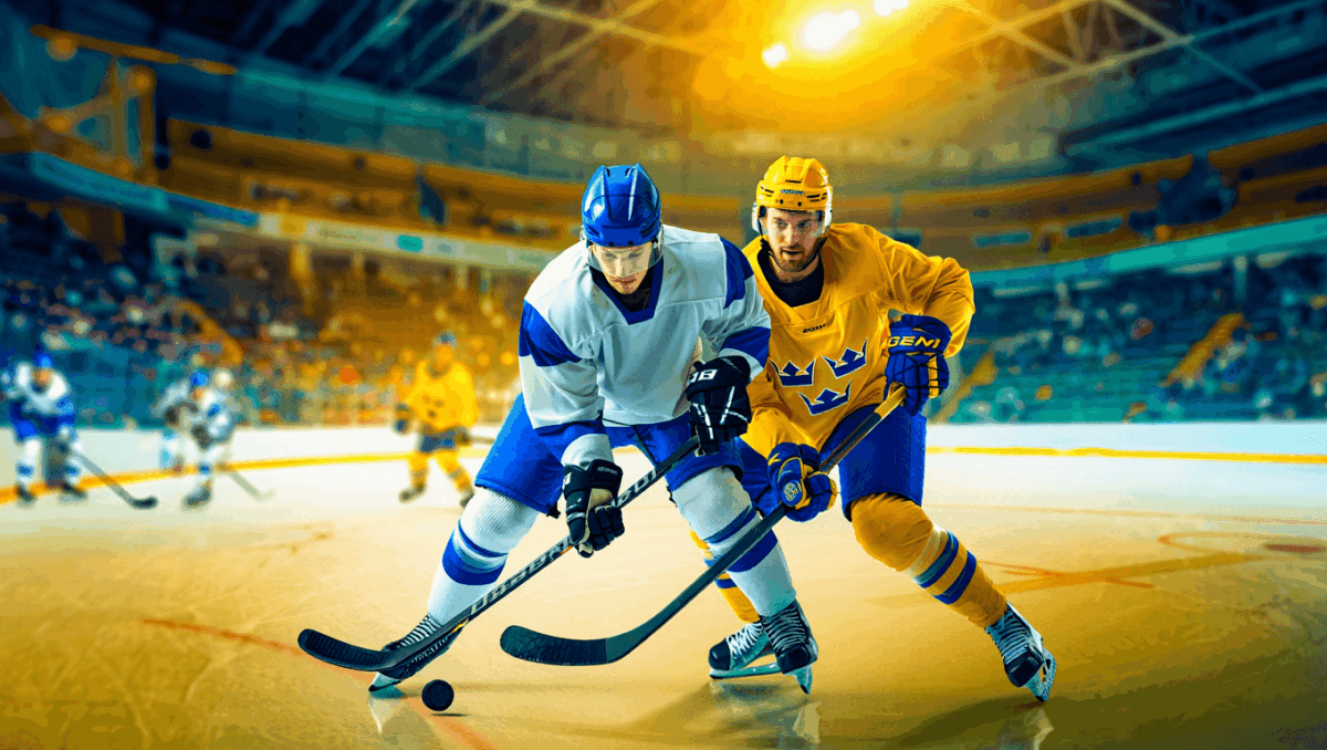 Sweden vs Finland rivals battle at Olympics with Finland leading 2-0 after 1st period