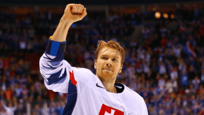 Slovakia olympic hockey team leads Finland 1-0 in first period matchup