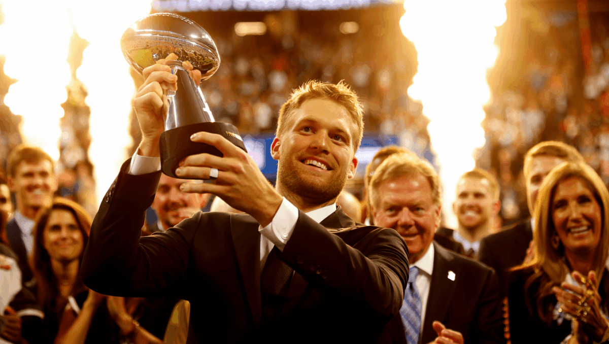 NFL MVP Matthew Stafford edges Drake Maye in closest vote in years