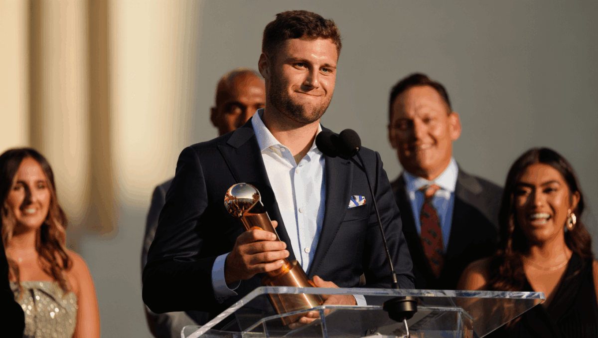 Football NFL awards: Matthew Stafford edges Drake Maye for MVP, Garrett wins DPOY with 23 sacks