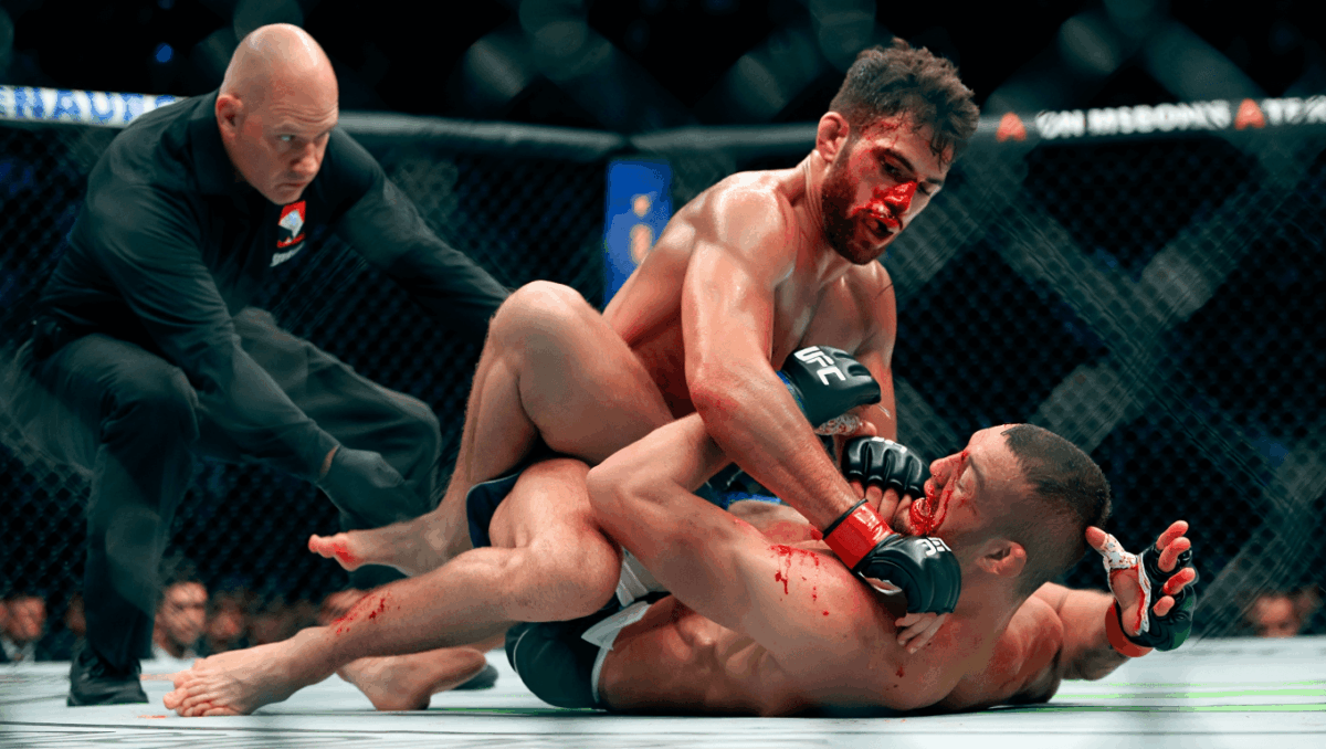 Benoit St Denis batters Dan Hooker with TKO in Round 2, enters title picture