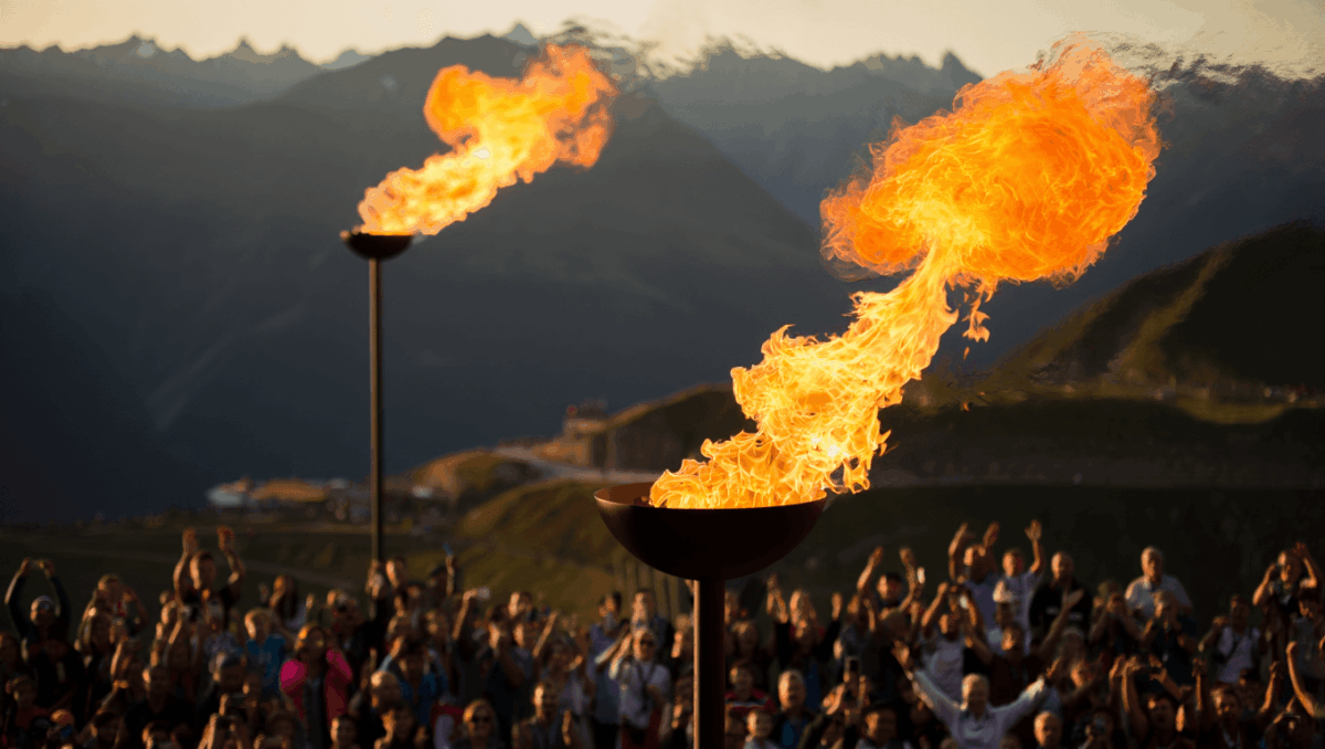 Next Winter Olympics opens in Milan-Cortina with twin cauldrons lit