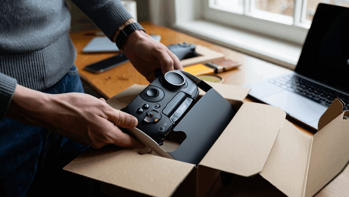 A still image showing the Steam Controller