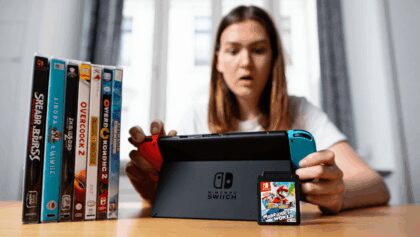 Compilation showing a Nintendo Switch 2 console and games