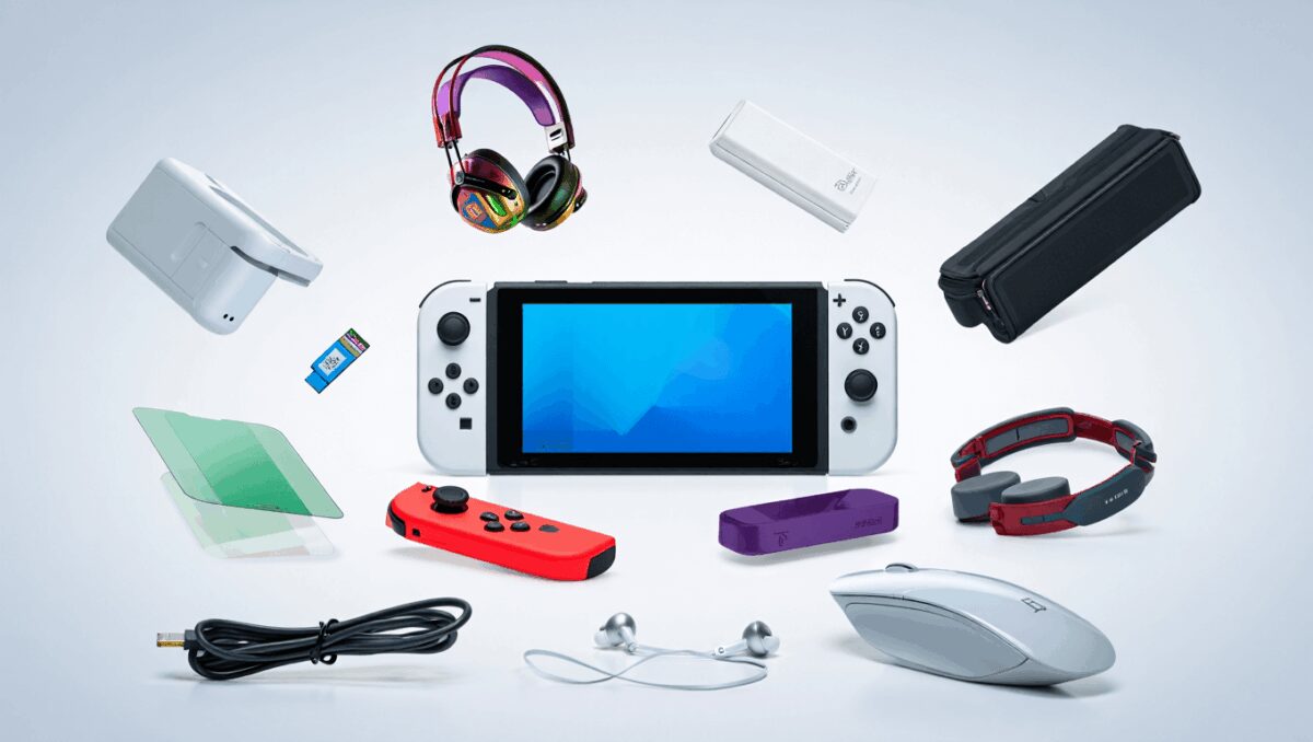 A selection of Switch 2 accessories.