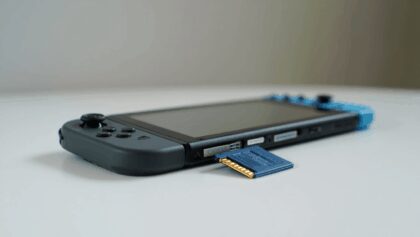 A Nintendo Switch 2 photographed under RGB lighting