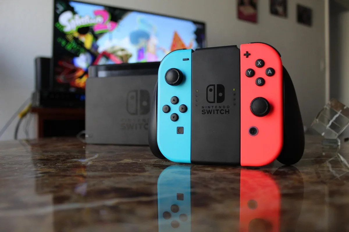 Nintendo Switch 2 console showing its larger screen and upgraded hardware