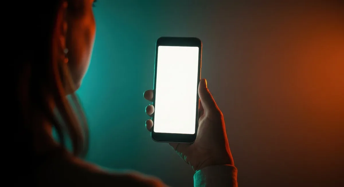 Close view of a handheld OLED screen showing vivid game colors